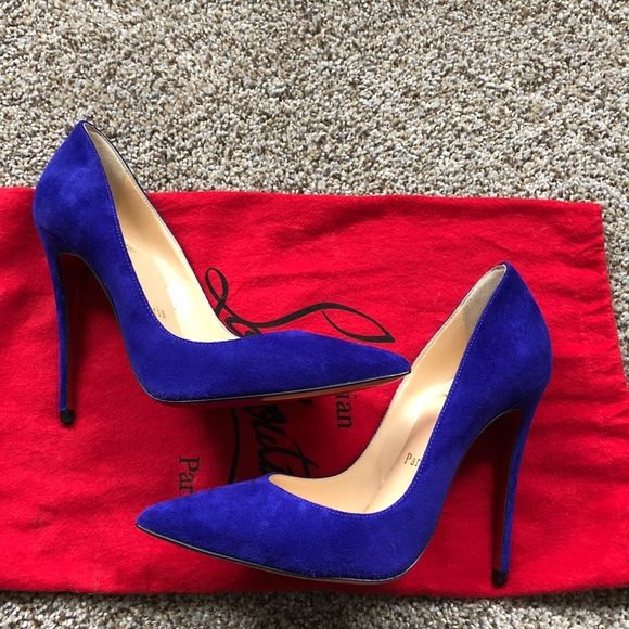 Sz 34 4 Louboutin So Kate Purple Pop Suede Pump - Picture 5 of 8